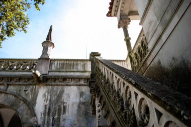 Saray ve park kompleksi Quinta de Regaleira 'nın güzel manzarası