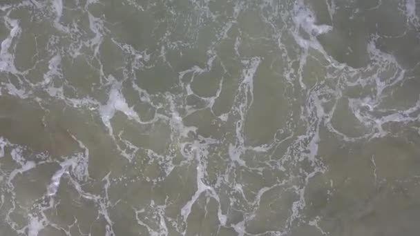 Légifelvételek Óceán Hullámai Malibu Beach Felülnézet — Stock videók