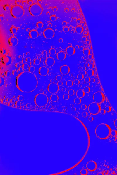 Абстракция Капель Стекле Вид Сверху Цветном Размытом Фоне Парфюмерия — стоковое фото