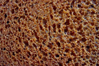 Ekmek kabartma lifinin dokusu, çavdar yakından, sağlıklı yiyecekler.