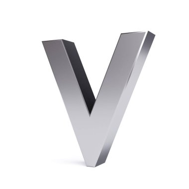Metal mektup V. koleksiyonu. 3D görüntü