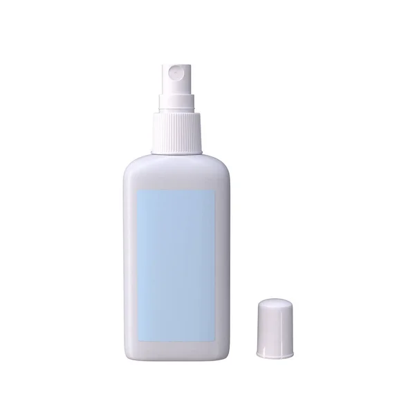 Sanitizer Alcohol Spray Isolated White Background Image — Stock Photo, Image