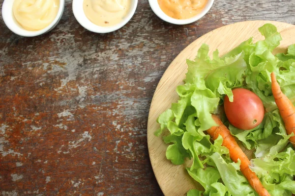 Close up van salade dressing — Stockfoto