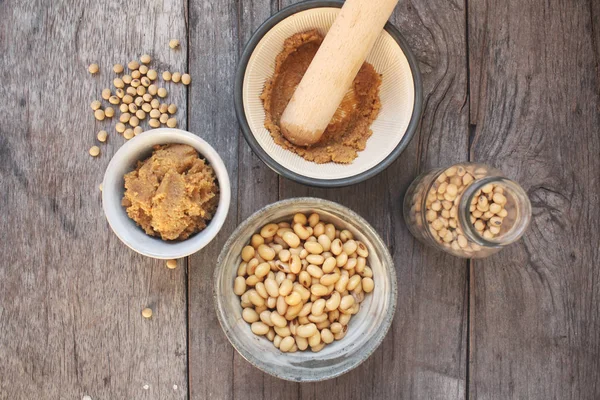 Close up of miso paste — Stock Photo, Image