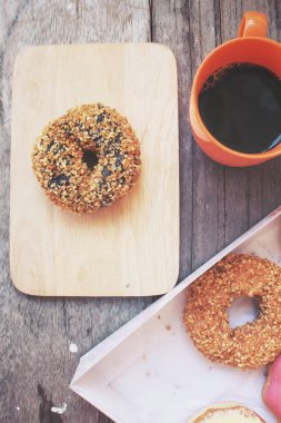 Espresso kahve ile çörek