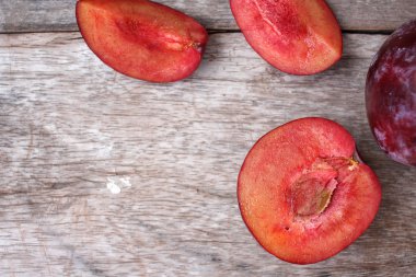 Kırmızı nektarin yakın çekim