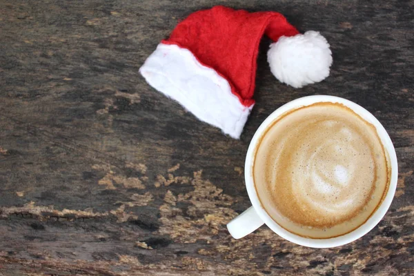 Koffiekopje met decoratie van Kerstmis — Stockfoto