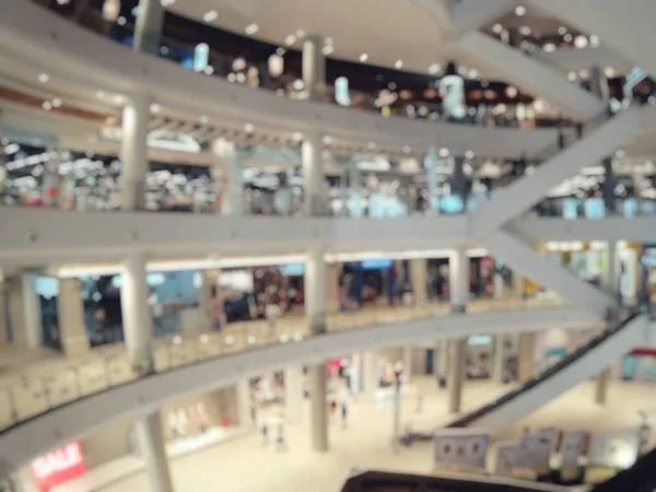 Wazig mensen shopping mall — Stockfoto