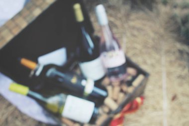 Şarap şişe bulanık