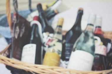 Şarap şişe bulanık