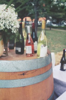 Şarap şişe bulanık