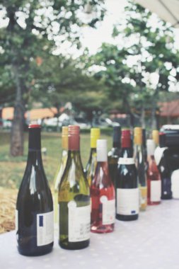 Şarap şişe bulanık