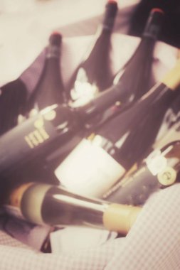 Şarap şişe bulanık