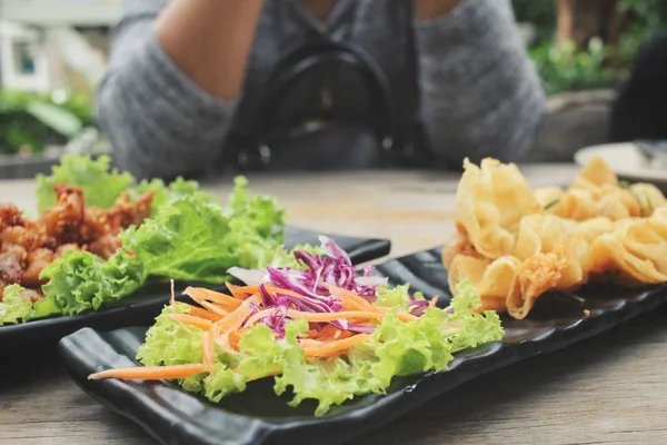 Primer plano de wonton —  Fotos de Stock