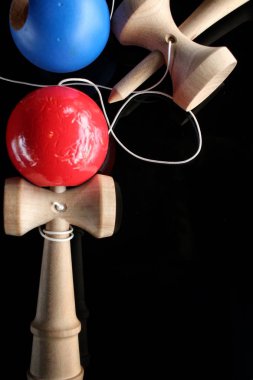 Kendama Japon oyuncak yakın çekim