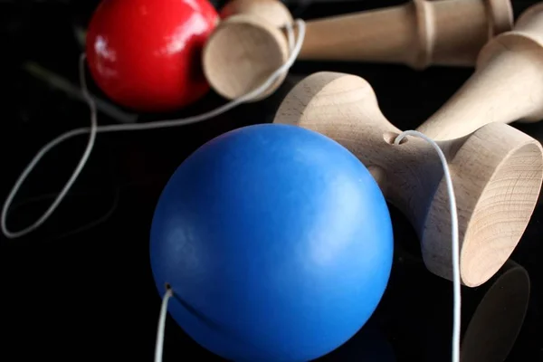 Close up of kendama japanese toy — Stock Photo, Image