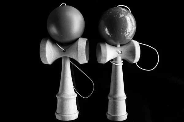 Nahaufnahme von kendama japanischem Spielzeug — Stockfoto