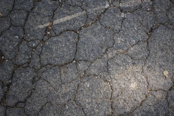 Close up of cracks on road — Stock Photo, Image