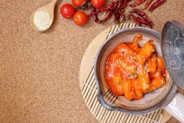 Pirinç kek Kore yemeği yakın çekim