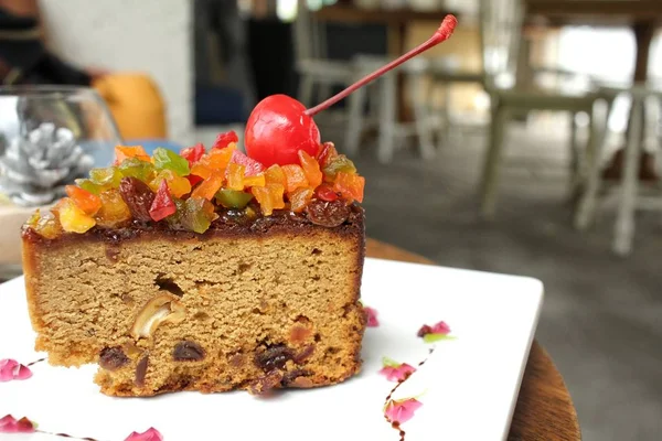 Primer plano de pastel de frutas —  Fotos de Stock