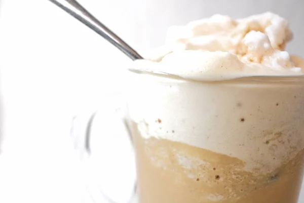 Close up de frappe de café — Fotografia de Stock