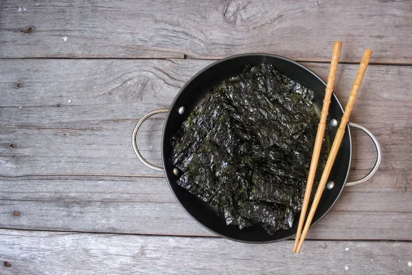 Close up of korean seaweed