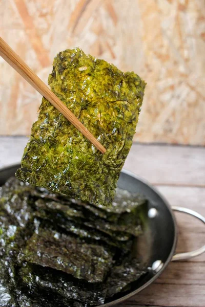 Close up of korean seaweed