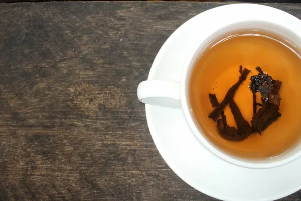 Close up of hot tea — Stock Photo, Image