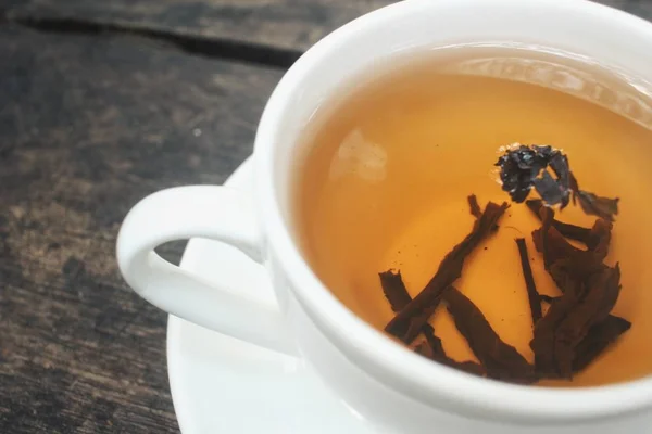 Крупним планом гарячий чай — стокове фото