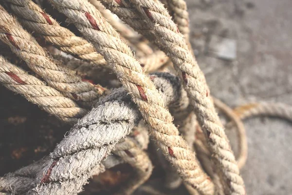 Крупним планом стара мотузка — стокове фото