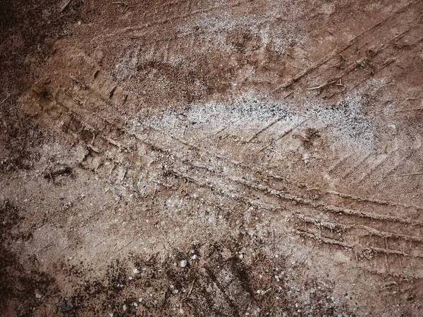 Radspuren auf dem Boden — Stockfoto