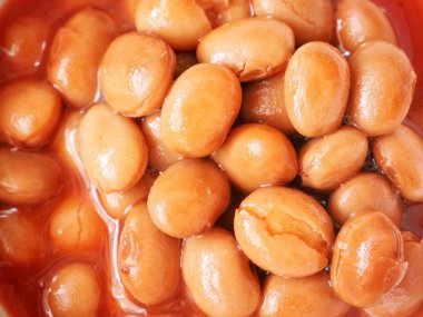 Domates soslu beyaz fasulye.