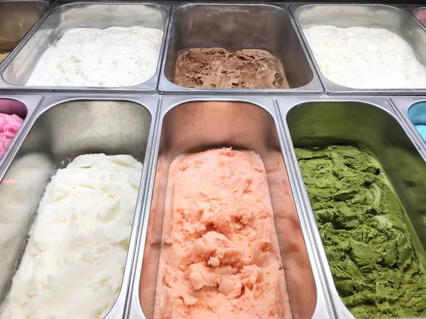 Színes fagylalt — Stock Fotó