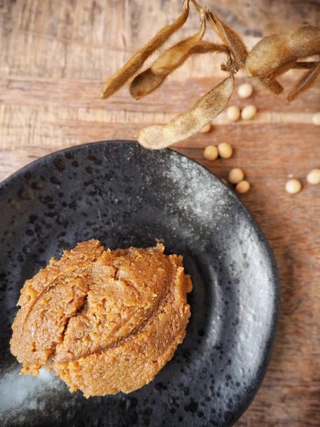 Close up of miso paste — Stock Photo, Image