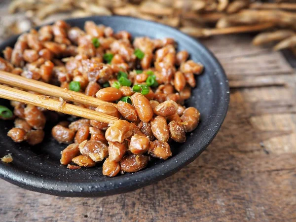 Natto mâncare japoneză — Fotografie, imagine de stoc