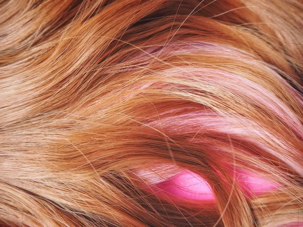 Różowe włosy tło — Zdjęcie stockowe