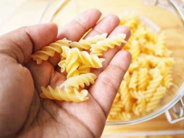 Makarna makarna yakın çekim