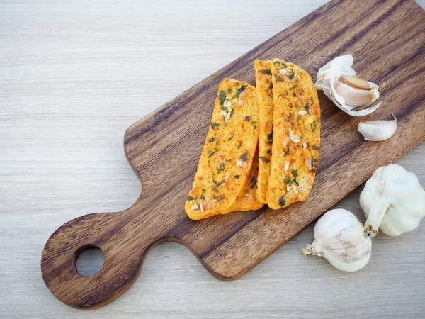 Garlic and herb bread — Stock Photo, Image