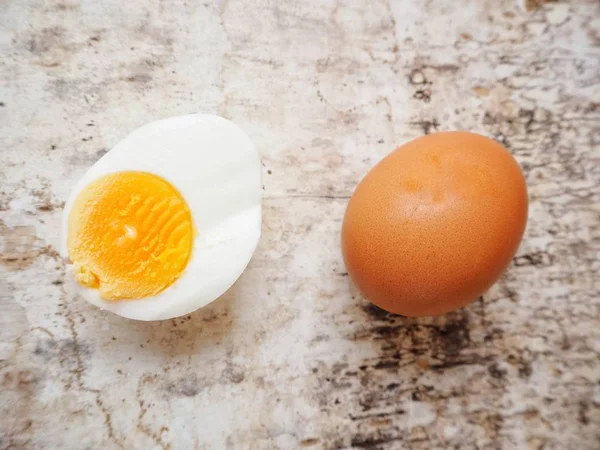 Zbliżenie na jajka na twardo — Zdjęcie stockowe