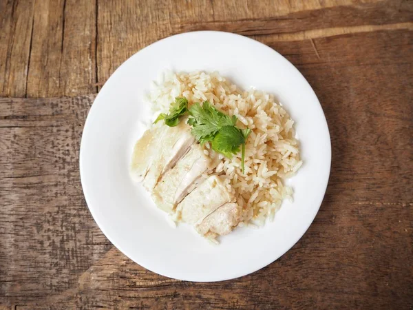 Nasi dikukus dengan ayam — Stok Foto