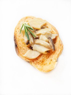 Bruschetta ekmek yakın çekim