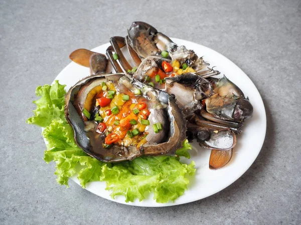 Top View Delicious Traditional Korean Dish Soy Sauce Marinated Crab — Stock Photo, Image