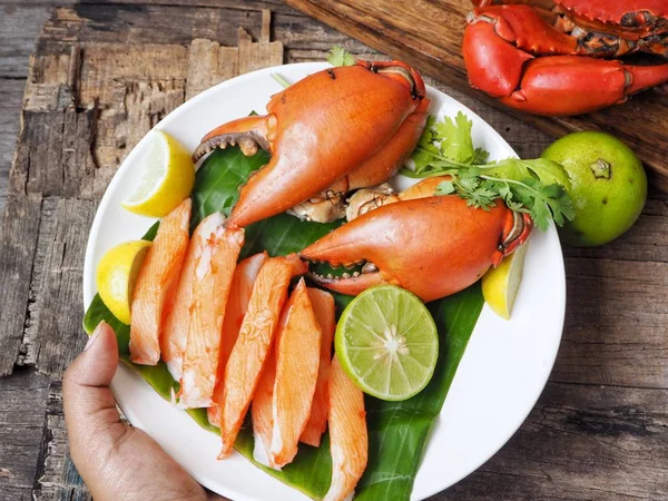 Arka plan üzerinde sopa yengeç, yakın çekim