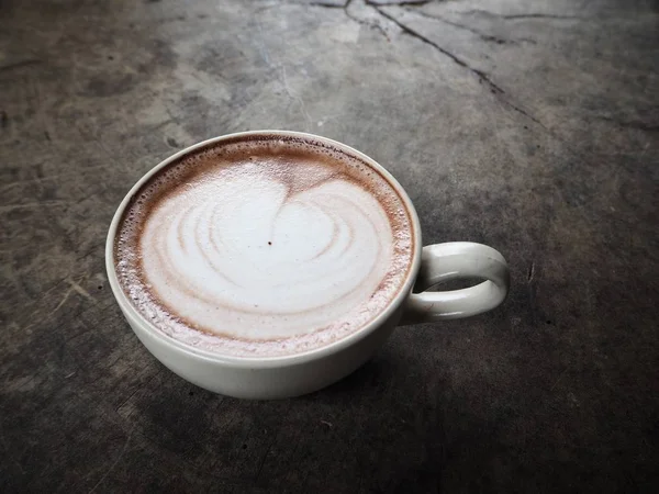 Сердце горячего шоколада — стоковое фото