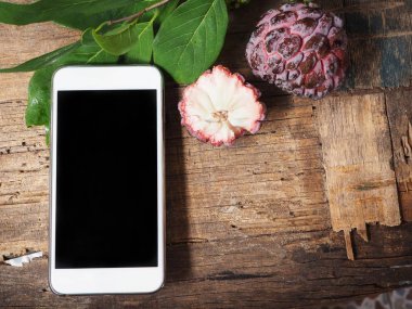 Şeker elma ile akıllı telefon