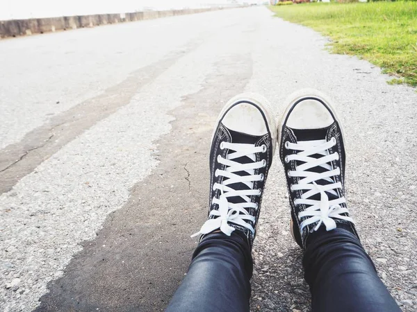 Selfie de baskets — Photo