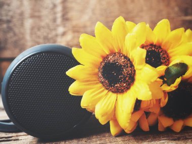 Çiçek ile Bluetooth Hoparlör