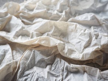 Beyaz kağıt peçete doku görünümü Kapat 