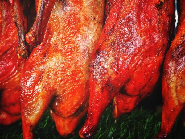 Geleneksel Çin yemeği görünümü Kapat ördek kavrulmuş