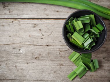 Pandan yaprakları yakın çekim
